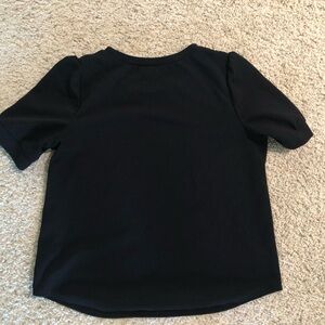 Adrianna Papell Black Short Sleeve Top